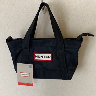 ハンター(HUNTER)のHUNTER ハンター ナイロントップクリップ トート ミニ　ブラック(トートバッグ)