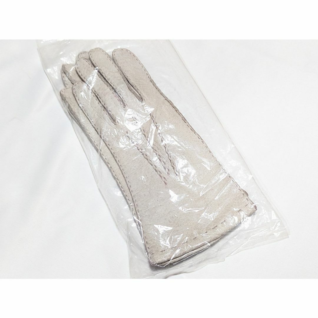 新品 イギリスヴィンテージ ペッカリー 革手袋 レザーグローブ 7 - 手袋