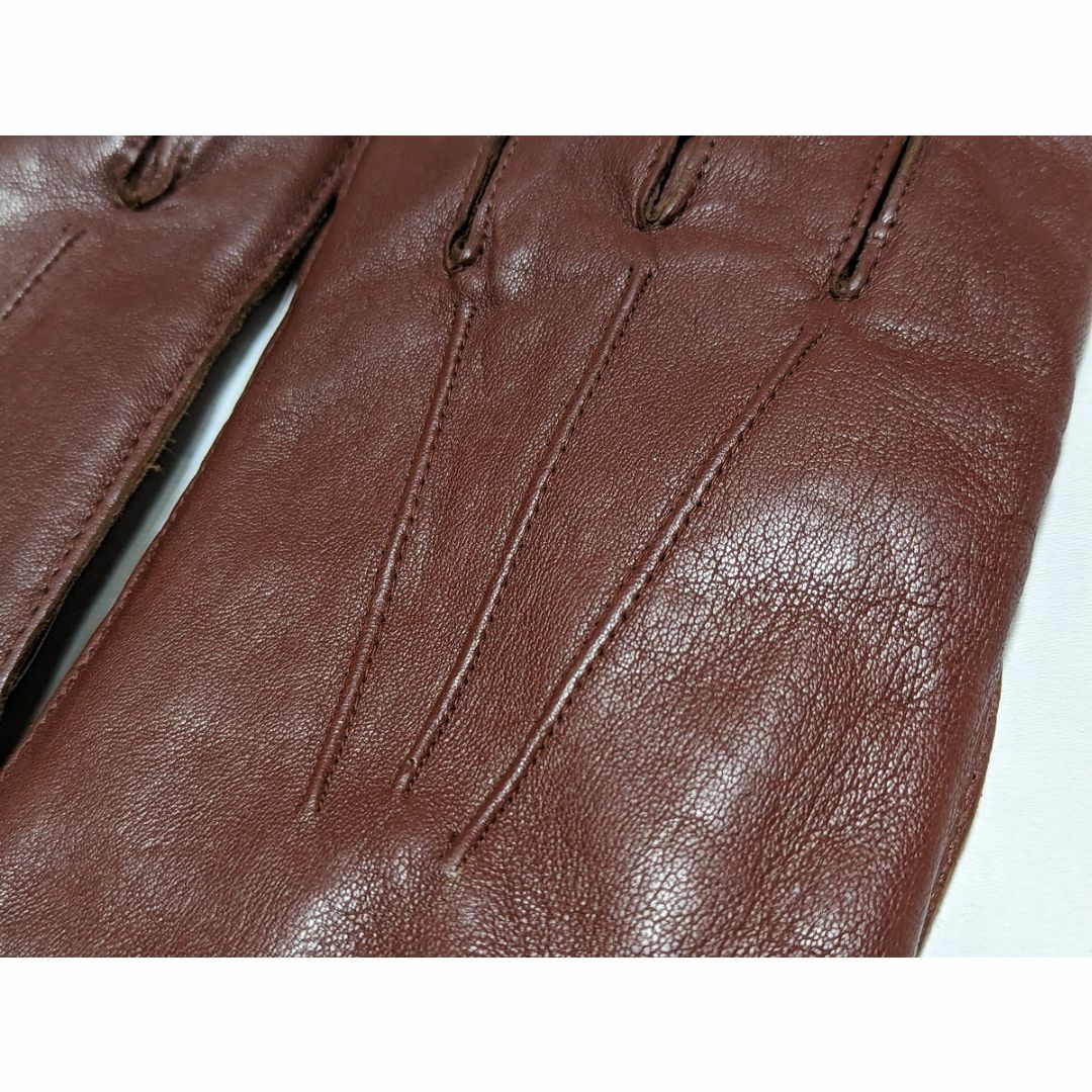新品 UKヴィンテージ Dentsより格上のFownes 毛皮 革手袋 8 | www