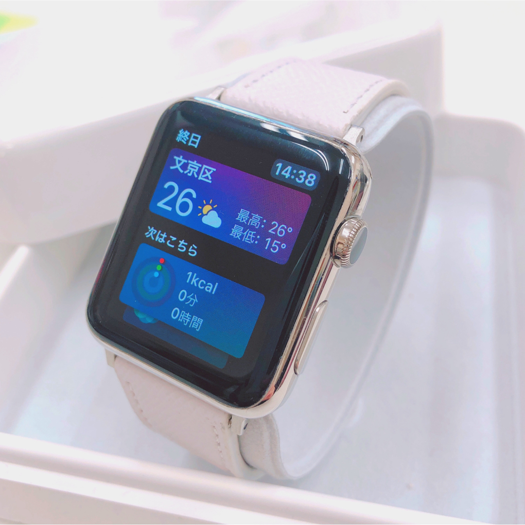 スマホ/家電/カメラ新品 アップルウォッチ Apple Watch シルバーステンレス42mm