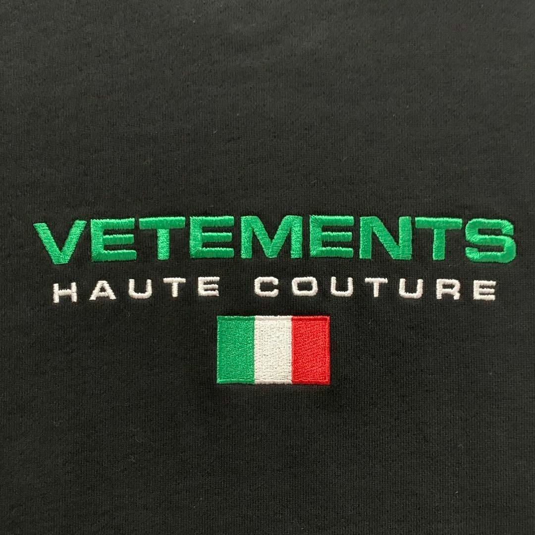 【即完売モデル】VETEMENTS ヴェトモン センター刺繍ロゴ 希少 パーカー