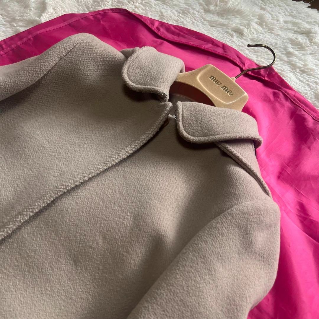 良品】MIU MIU ロングコート ベージュ フード 42 | www.innoveering.net