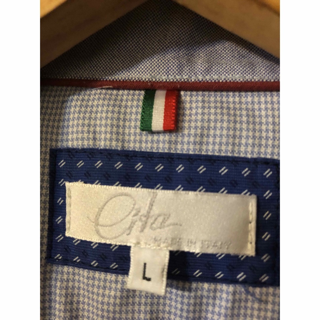 【イタリア製】eita 七部袖ポロシャツ メンズのトップス(ポロシャツ)の商品写真