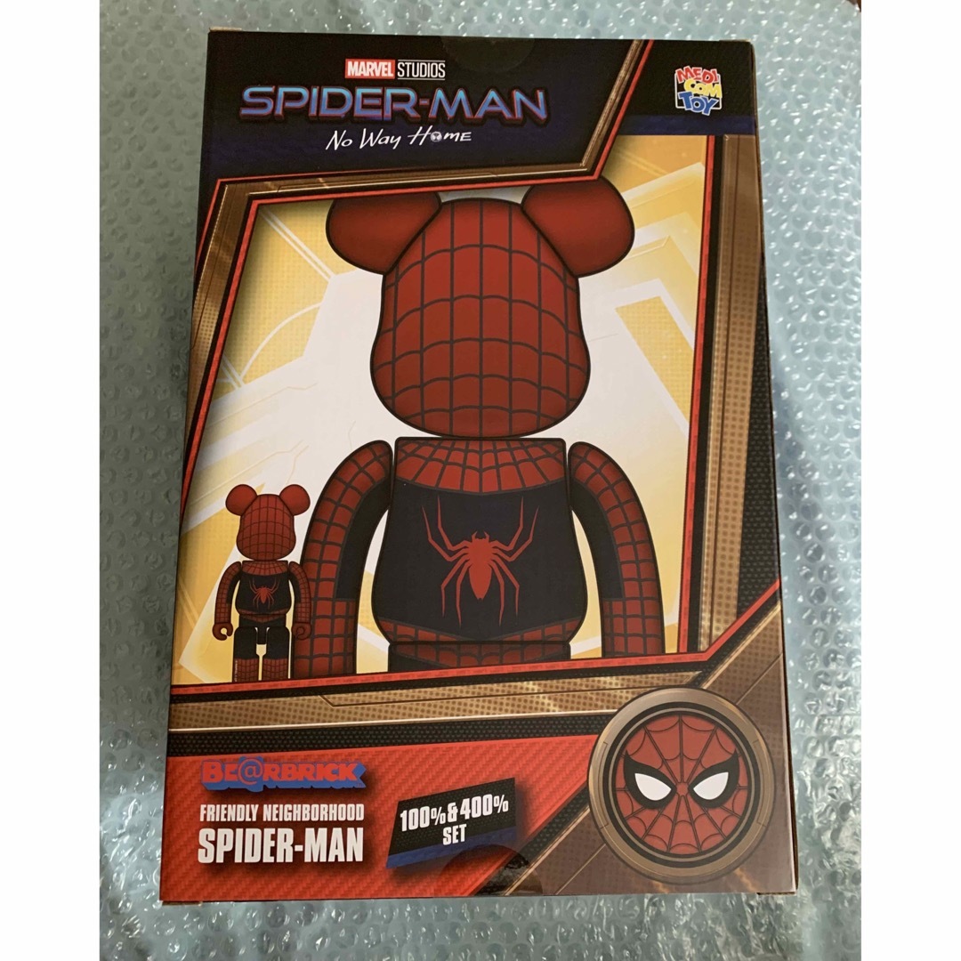 MEDICOM TOY - BE@RBRICK FRIENDLY SPIDER-MAN 100％&400％の通販 by ...