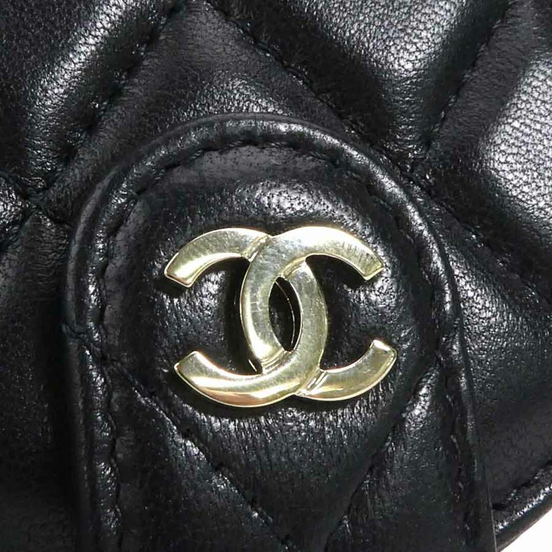 CHANEL(シャネル)のシャネル CHANEL  ネームタグ ココマーク ラムスキン ブラック レディース 送料無料【中古】 h29672f ハンドメイドのアクセサリー(その他)の商品写真