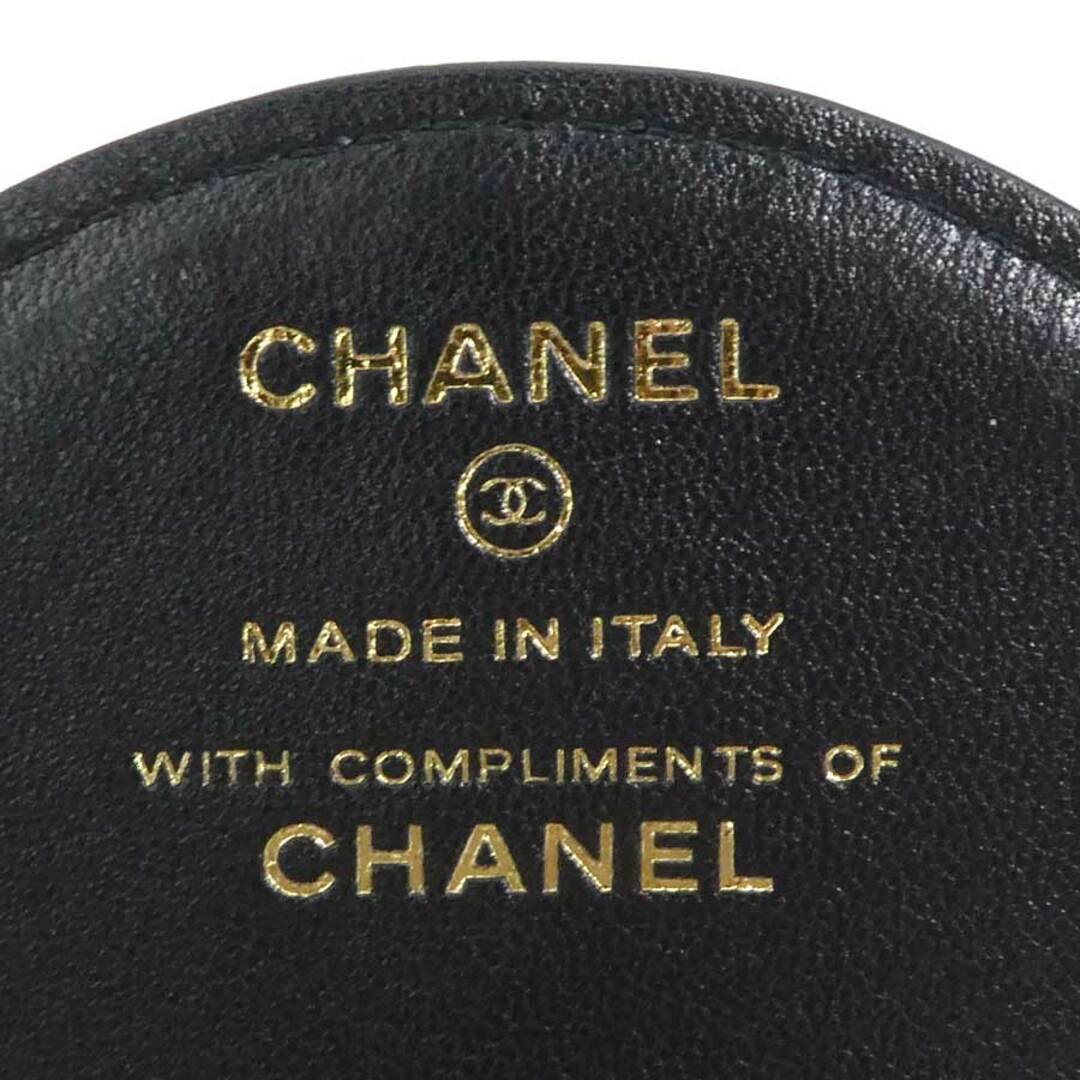 CHANEL(シャネル)のシャネル CHANEL  ネームタグ ココマーク ラムスキン ブラック レディース 送料無料【中古】 h29672f ハンドメイドのアクセサリー(その他)の商品写真