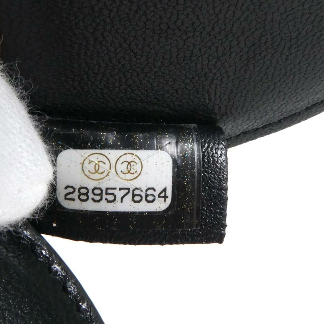 CHANEL(シャネル)のシャネル CHANEL  ネームタグ ココマーク ラムスキン ブラック レディース 送料無料【中古】 h29672f ハンドメイドのアクセサリー(その他)の商品写真