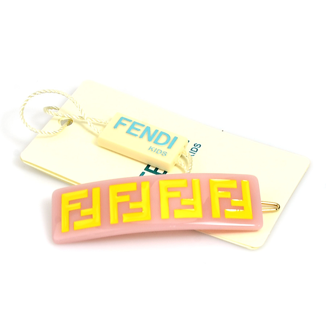 フェンディ FENDI バレッタ ヘアピン プラスチック ピンク×イエロー キッズ 送料無料 h29675f 8