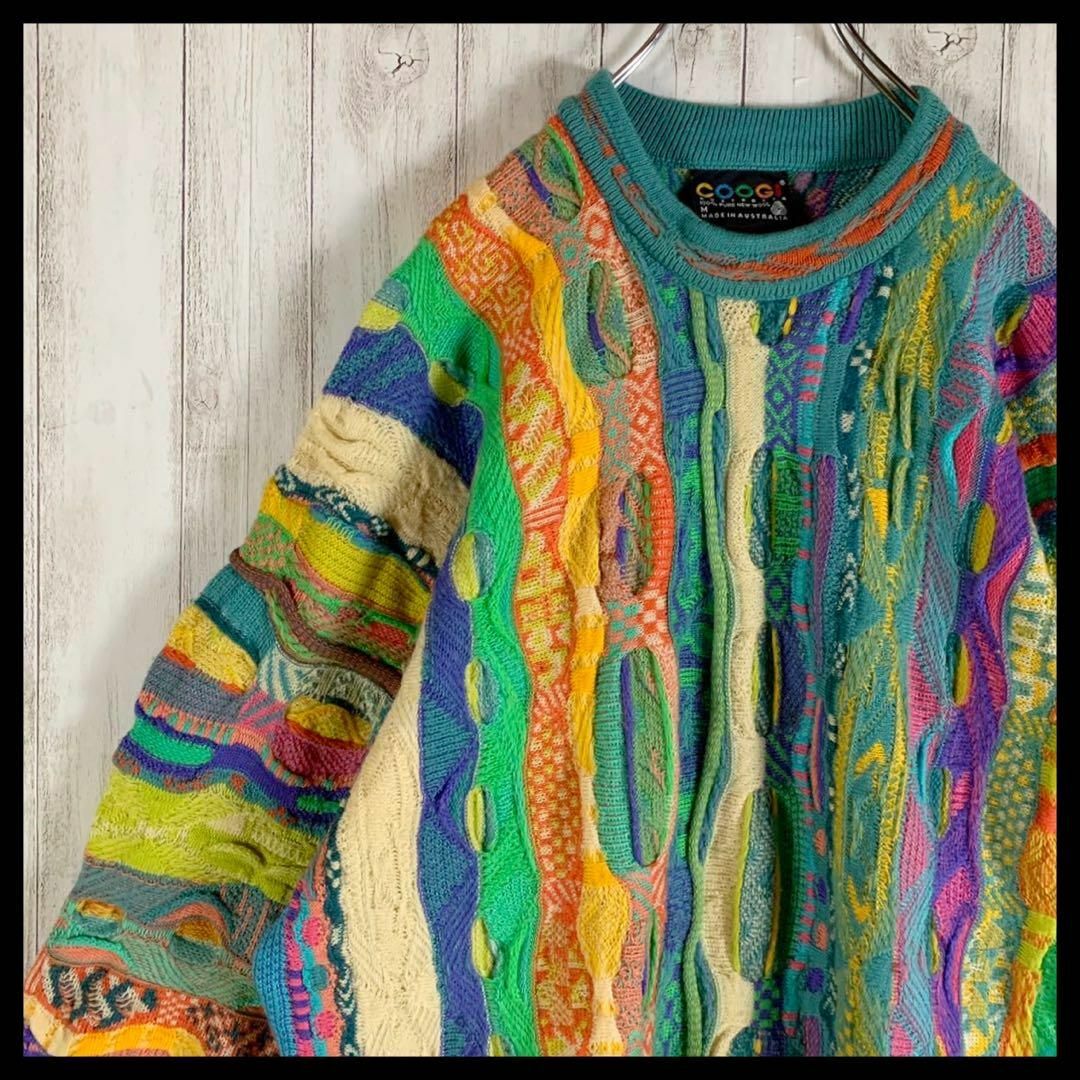 COOGI - 【幻の1点モノ】coogi クージー 立体 編込み 3Dニット 即完売
