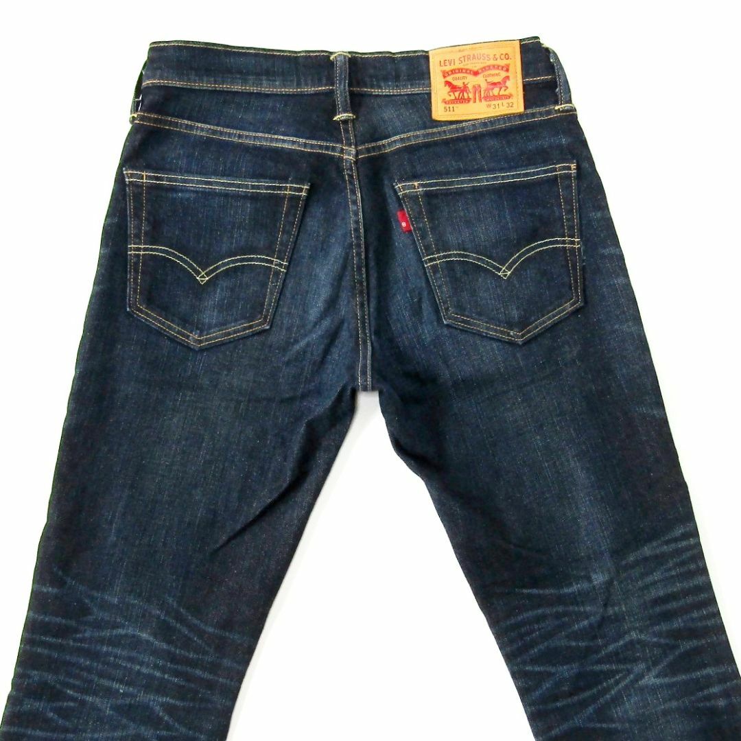 LEVI’Sリーバイス511▼ストレッチスリムデニム▼濃紺▼31▼W約76cm