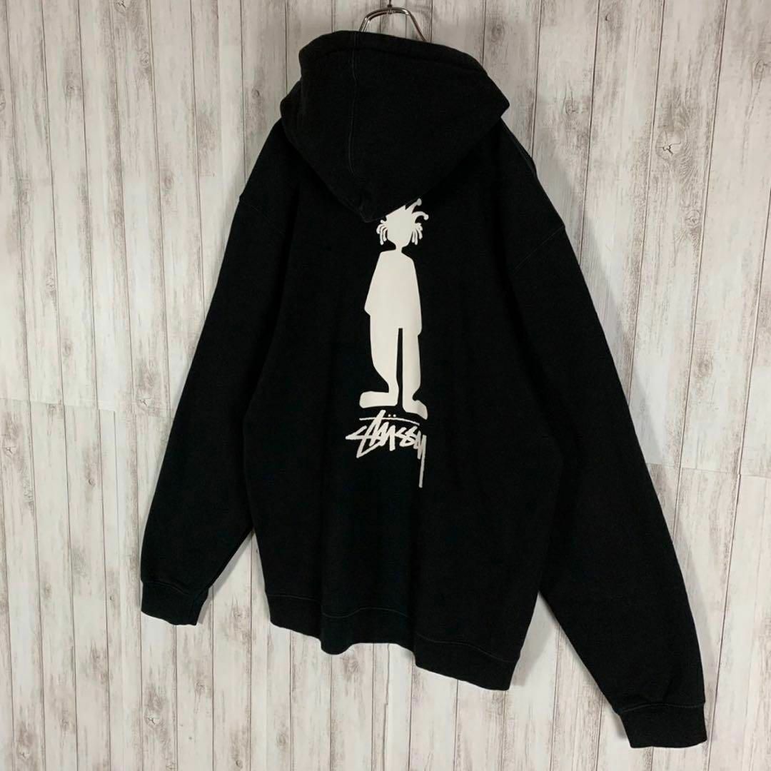 【本日限定セール】stussy パーカー 黒 used メンズM 送料込み！