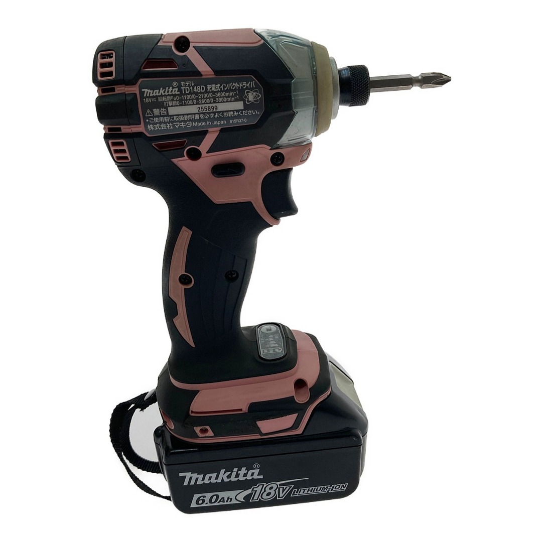 □□MAKITA マキタ 充電式インパクトドライバ TD148DRTX ピンク