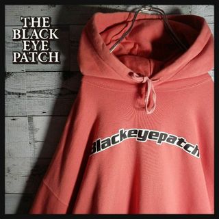 希少カラー】ブラックアイパッチ☆センター文字ロゴ入りパーカー