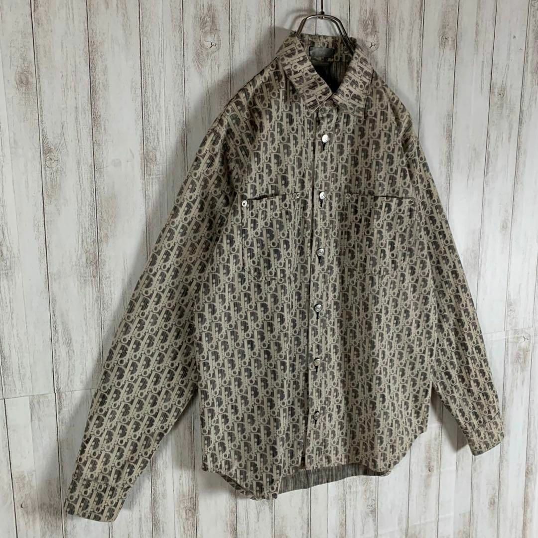 【超人気モデル】DIOR ディオール オブリーク 即完売 トロッター柄 シャツ 2