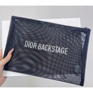 クリスチャンディオール(Christian Dior)の最新　ディオール　ノベルティ　メッシュ　ポーチ　ブラック(ポーチ)