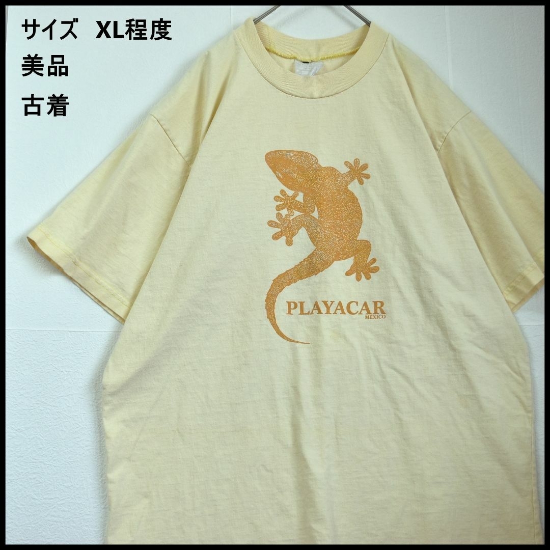 美品　古着　トカゲTシャツ　90ｓ レディースのトップス(Tシャツ(半袖/袖なし))の商品写真