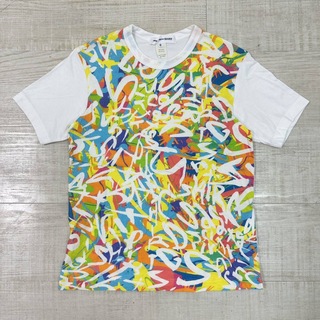 コムデギャルソンシャツ(COMME des GARCONS SHIRT)のギャルソン シャツ グラフィック グラフィティ 切り替え Tシャツ サイズ XS(Tシャツ/カットソー(半袖/袖なし))