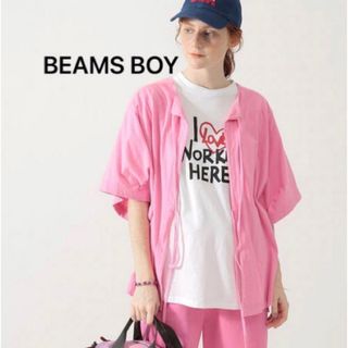 ビームスボーイ(BEAMS BOY)のbeamsboy ビームスボーイ　トップス　Tシャツ　ピンク(Tシャツ(半袖/袖なし))