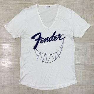 ラッドミュージシャン(LAD MUSICIAN)のLAD MUSICIAN x FENDER Tシャツ ホワイト 系 サイズ 42(Tシャツ/カットソー(半袖/袖なし))