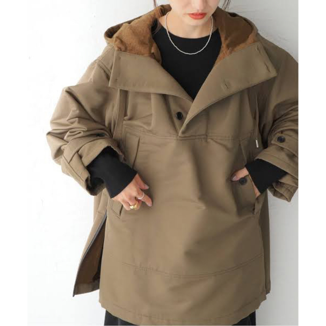 22AW CLANE SIDE OPEN WIDE ANORAK - BEIGE | tradexautomotive.com