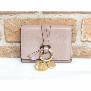 クロエ(Chloe)のChloe クロエ アルファベット レザー ピンク 三つ折り財布(財布)