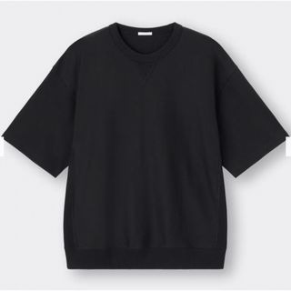 ジーユー(GU)の完売XXL＊GU＊スウェTブラック(Tシャツ(半袖/袖なし))