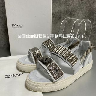 靴/シューズTOGA PULLA トーガ サンダル　37 白　63800円