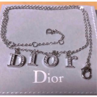 Christian Dior - Dior 華奢 人気 ロゴ ネックレス Silver キラキラ ...