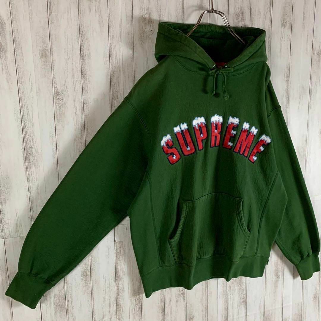 Supreme - 【後藤真希着用モデル】シュプリーム アーチ 刺繍ロゴ 雪 即