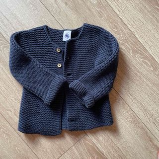 プチバトー(PETIT BATEAU)のプチバトー　カーディガン　18m 81cm(カーディガン/ボレロ)