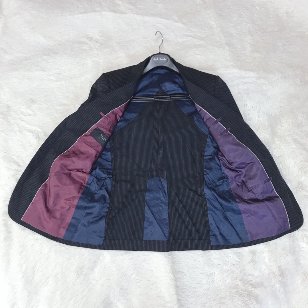 美品 Paul Smith ストライプ セットアップ ジャケット パンツ L