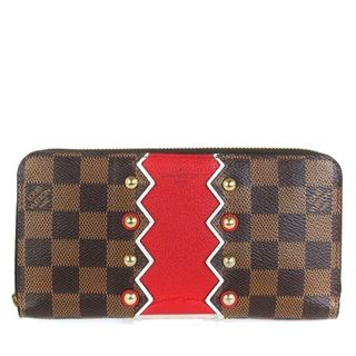 ルイヴィトン(LOUIS VUITTON)のルイヴィトン ダミエ カラコラムパターン ジッピーウォレット 長財布 茶 (長財布)