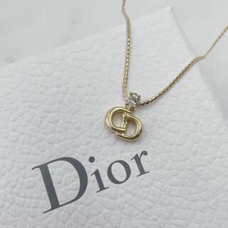 クリスチャンディオール(Christian Dior)の✨美品✨ Dior CDロゴ ビジュー ネックレス アクセサリー ヴィンテージ(ネックレス)