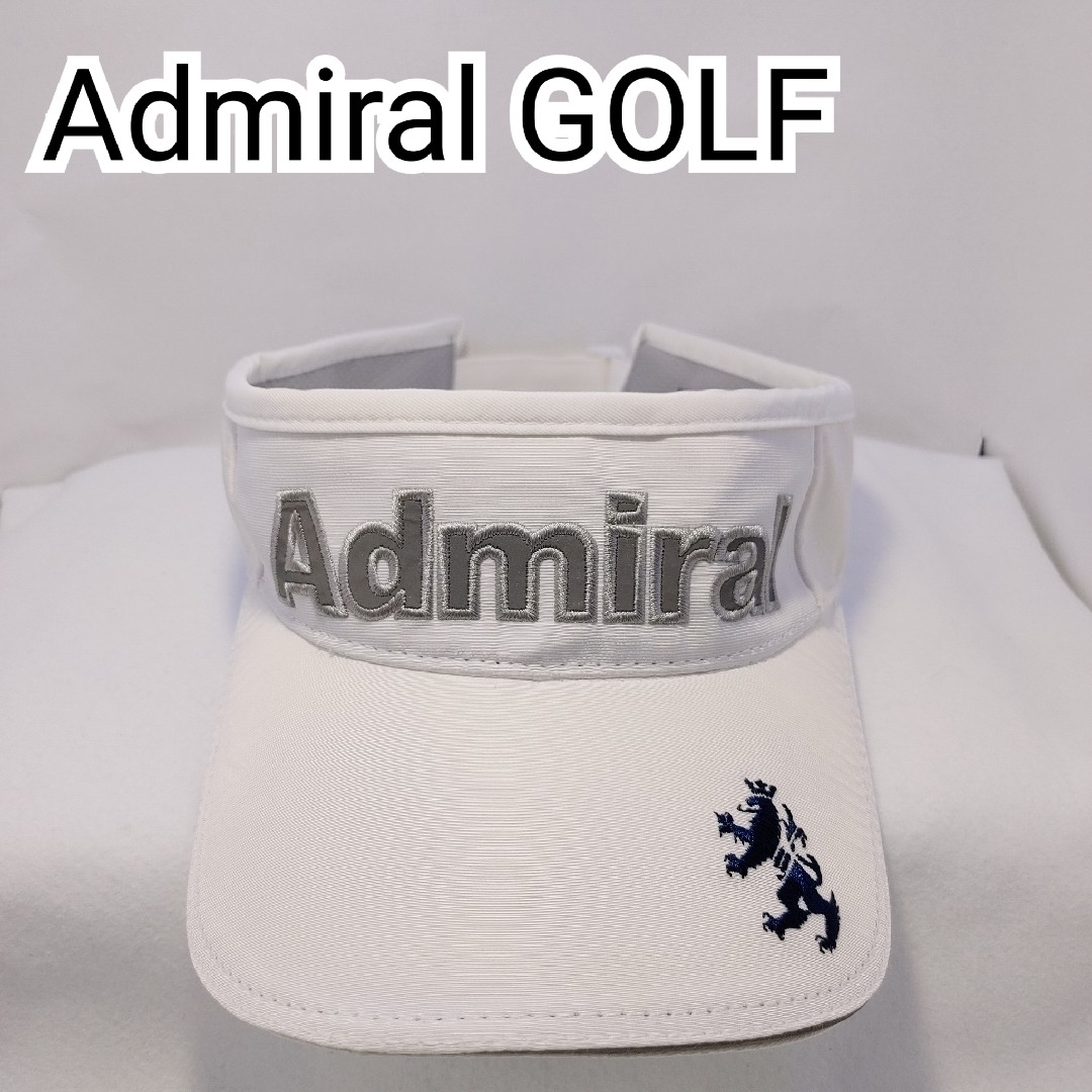 Admiral(アドミラル)のAdmiral GOLF サンバイザー ホワイト【0255】 スポーツ/アウトドアのゴルフ(ウエア)の商品写真