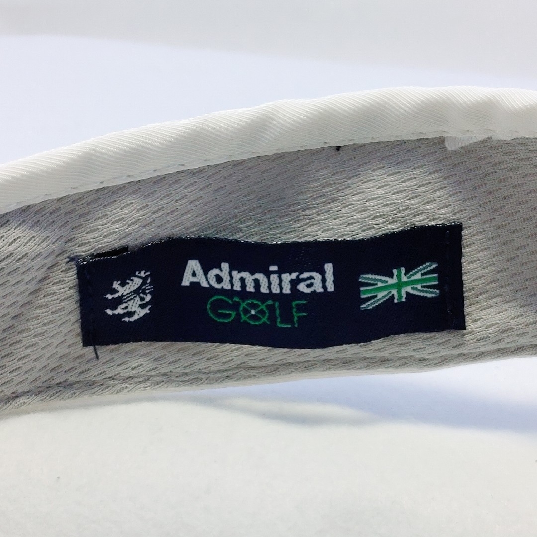 Admiral(アドミラル)のAdmiral GOLF サンバイザー ホワイト【0255】 スポーツ/アウトドアのゴルフ(ウエア)の商品写真