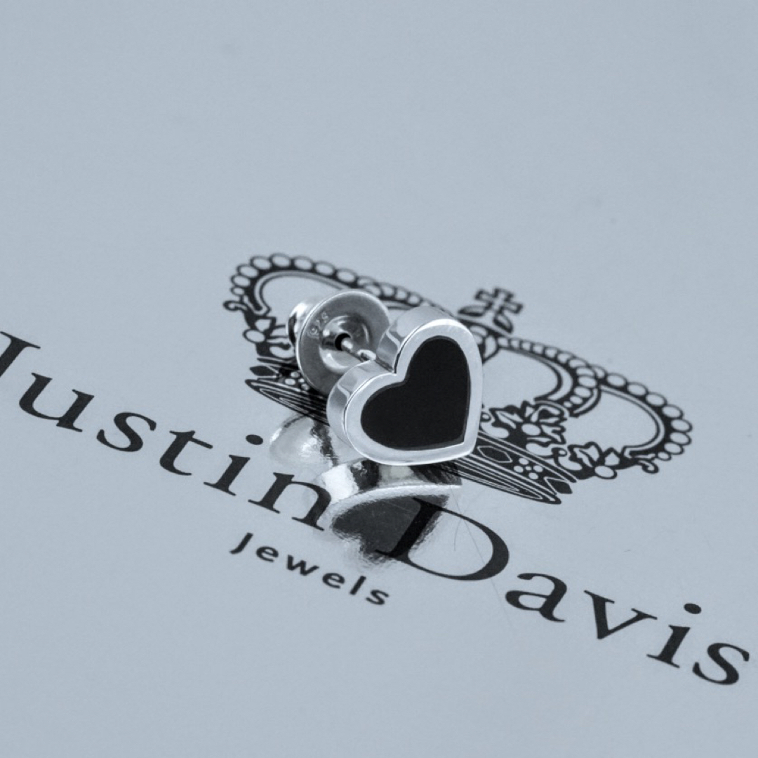 Justin Davis - 美品!ジャスティンデイビス SEJ759 BLACK HEART ピアス