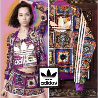 アディダス(adidas)のアディダス オリジナルス エスニック 花柄 水原希子 ジャージ パーカー(ブルゾン)