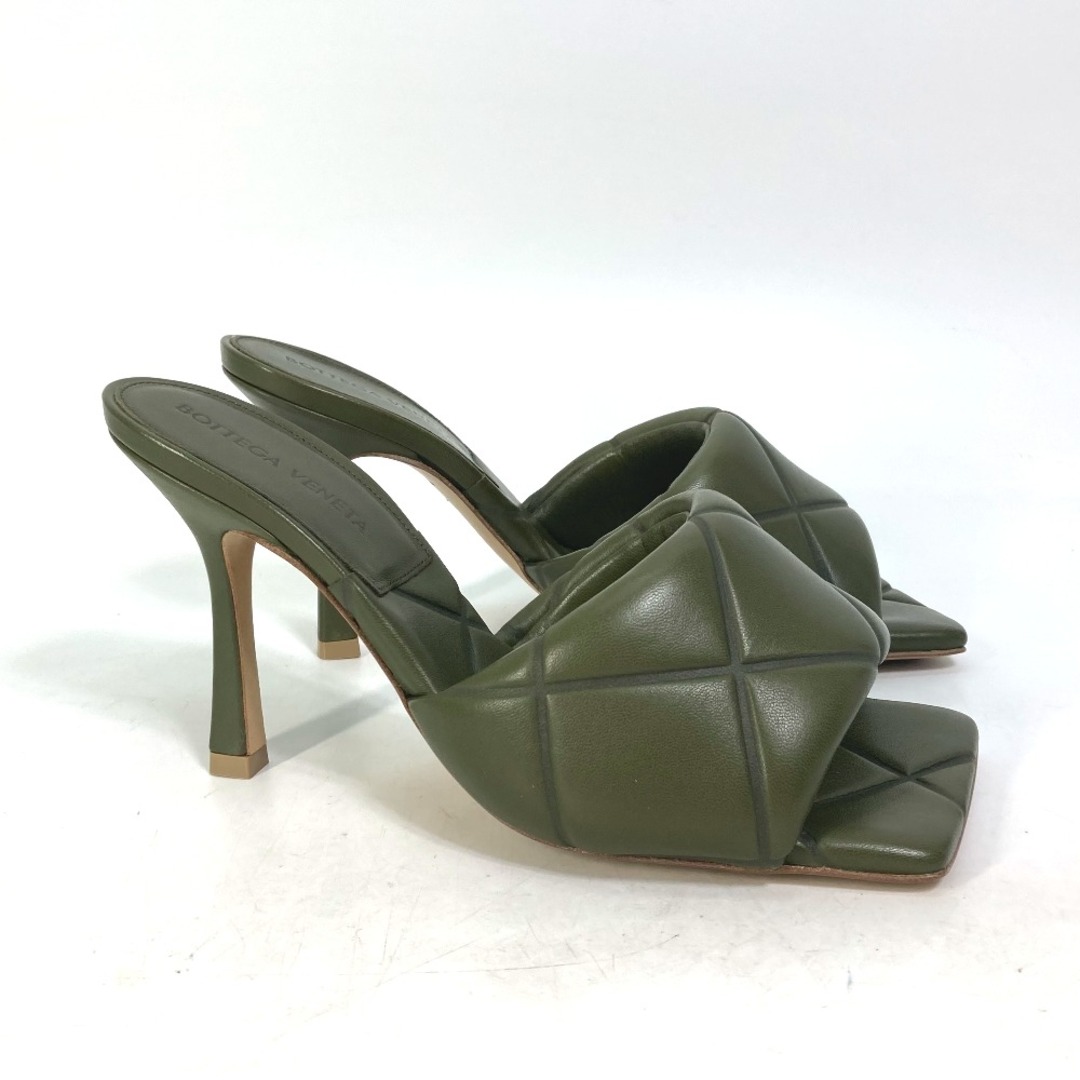 Bottega Veneta(ボッテガヴェネタ)のボッテガヴェネタ BOTTEGA VENETA ラバーリド ミュール RUBBER LIDO 639943 靴 ヒール イントレチャート サンダル レザー カーキ 未使用 メンズの靴/シューズ(サンダル)の商品写真
