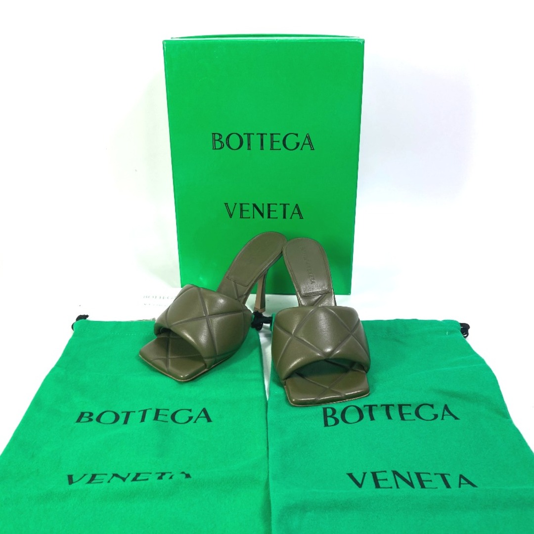 Bottega Veneta(ボッテガヴェネタ)のボッテガヴェネタ BOTTEGA VENETA ラバーリド ミュール RUBBER LIDO 639943 靴 ヒール イントレチャート サンダル レザー カーキ 未使用 メンズの靴/シューズ(サンダル)の商品写真