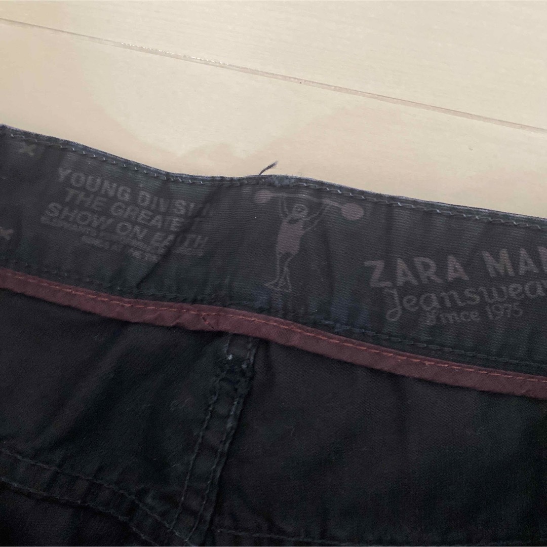 ZARA(ザラ)のZARA メンズ　チノパン　ブラック　黒　ストレート　パンツ メンズのパンツ(チノパン)の商品写真