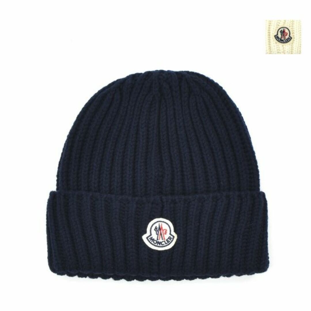 MONCLER(モンクレール)の【NAVY】モンクレール ニットキャップ  メンズの帽子(ニット帽/ビーニー)の商品写真