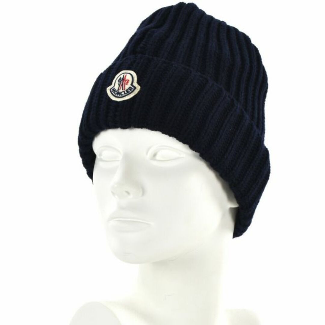 MONCLER(モンクレール)の【NAVY】モンクレール ニットキャップ  メンズの帽子(ニット帽/ビーニー)の商品写真