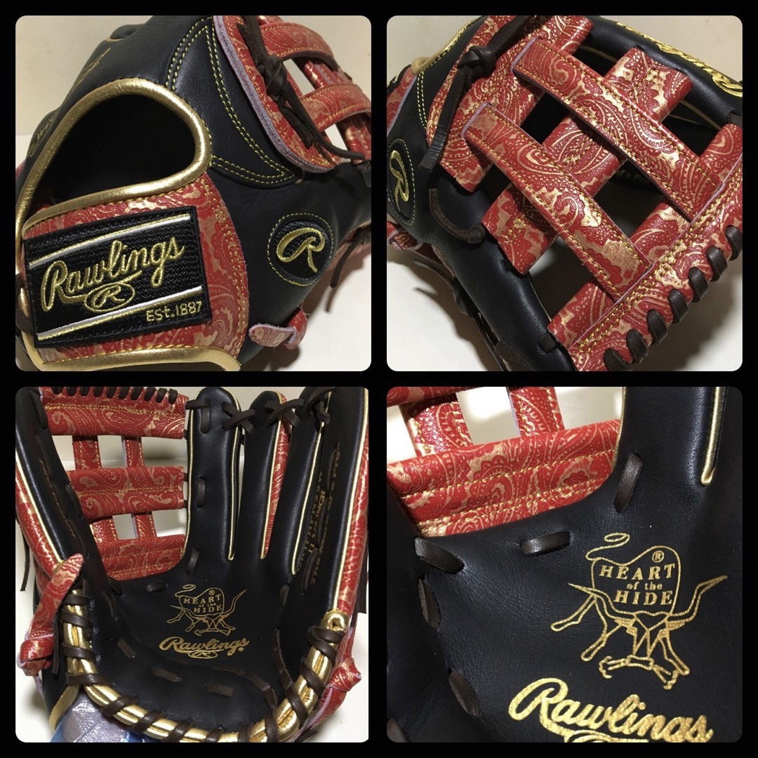 Rawlings(ローリングス)の◆ほぼ未使用品 型付け済み◆ ローリングス HOH 一般 軟式 グローブ グラブ スポーツ/アウトドアの野球(グローブ)の商品写真