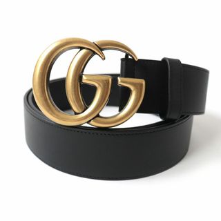 GUCCI ベルト 太ベルト GGマーモント 美品(箱&保存袋付き)-