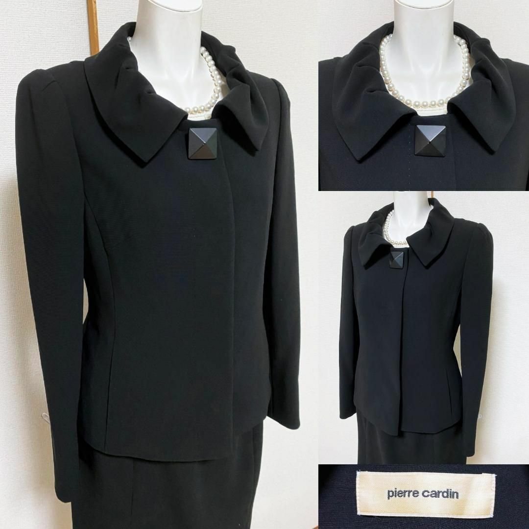 本物の販売 ⁑【美品】ピエールカルダン 高級喪服礼服 スカートスーツ 9