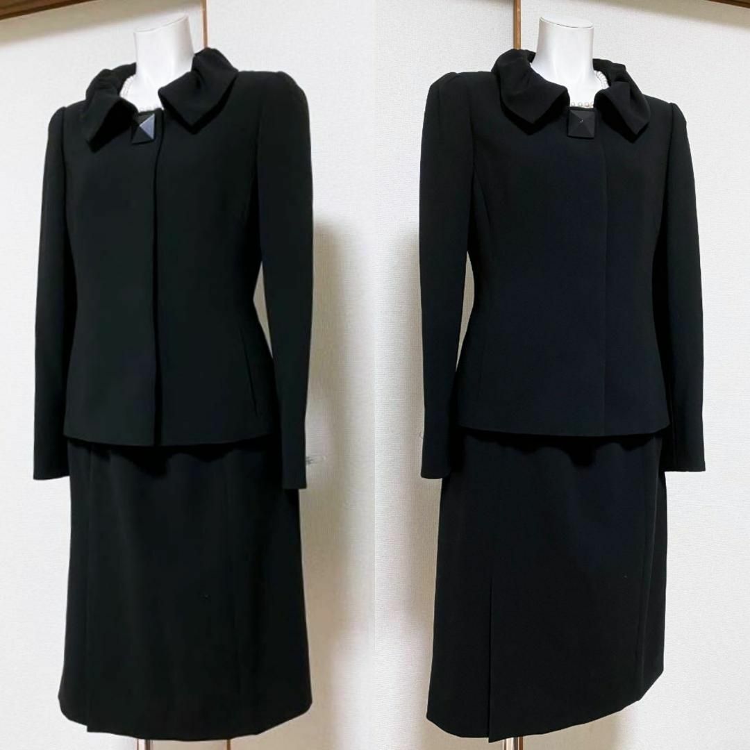 本物の販売 ⁑【美品】ピエールカルダン 高級喪服礼服 スカートスーツ 9