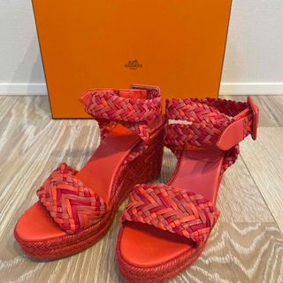 エルメス(Hermes)の【美品】HERMES ウェッジサンダル(サンダル)