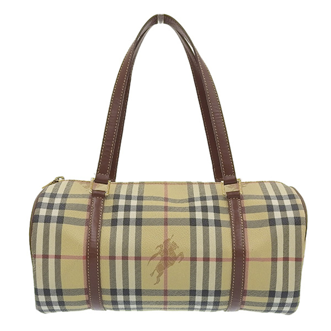 BURBERRY - 【中古】BURBERRY バーバリー レザー ノバチェック ロール