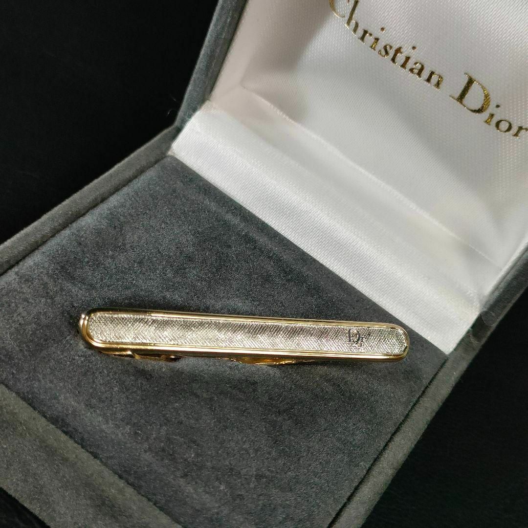 【美品】Dior　ディオール　ネクタイピン　Diorロゴ　ゴールド　シルバー