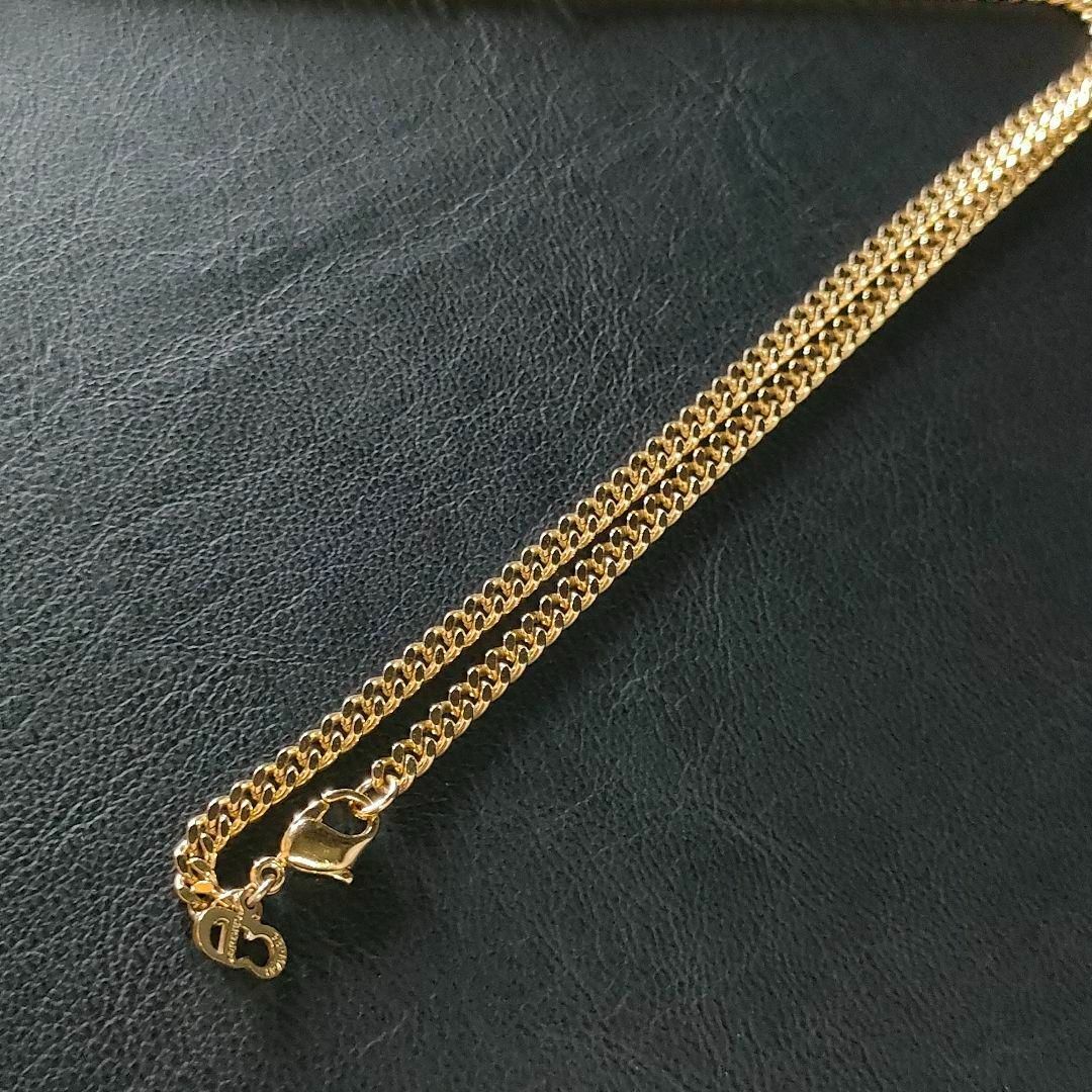 【極美品】Dior ディオール CDロゴチャーム チェーン ネックレス ゴールド